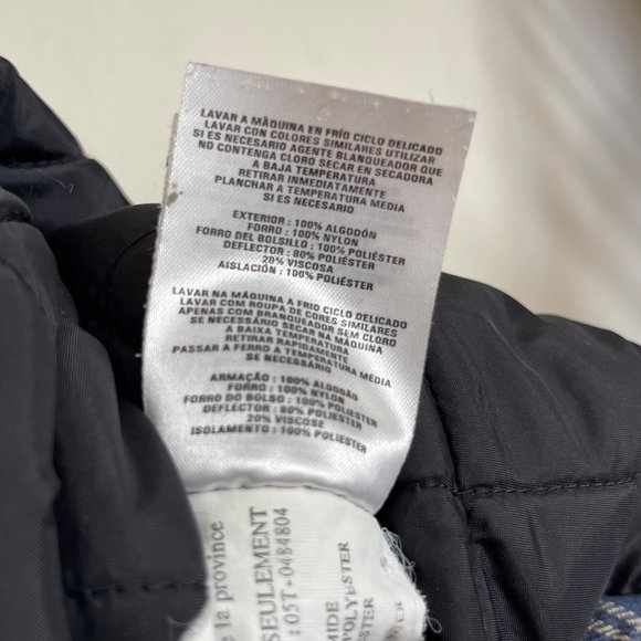 Sorel Men's Blue Plaid Heavy-Duty Shacket Size Med Outdoors Winter Gingham Snow - Picture 6 of 8